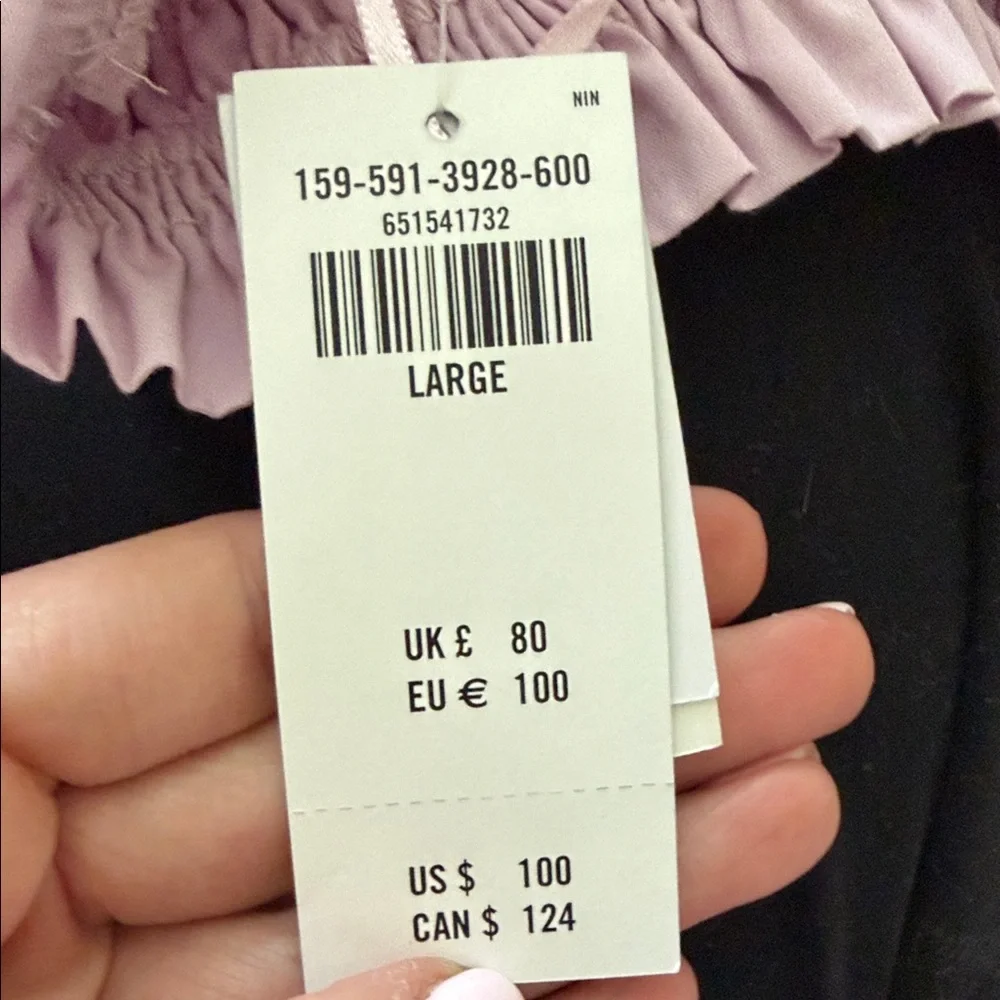 NWT ABERCROMBIE lavender Smocked Maxi Dress